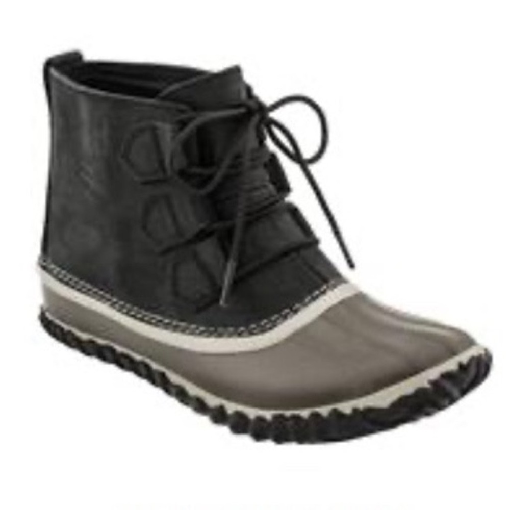 Sorel Out N About Boots Waterproof Black Duck Boots Size 9.5